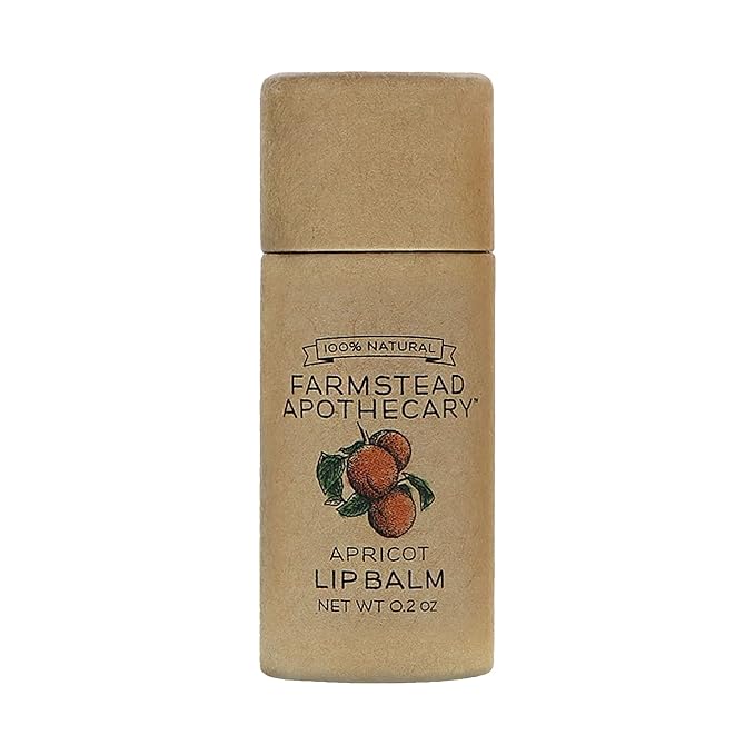 Farmstead Apothecary, Lip Balm Apricot, 0.25 Ounce-Velvo Beauty