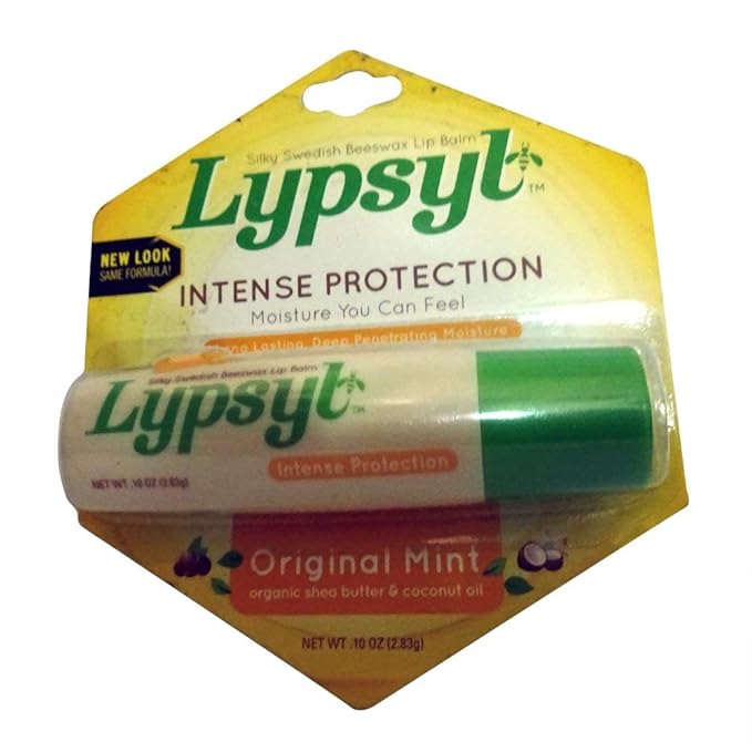 LypSyl Intense Protection Original Mint Lip Balm, 0.10 Oz. - 11 Count-Velvo Beauty