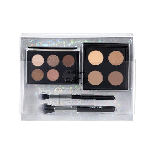 Profusion Cosmetics Complete Face Sculpting Collection for Festive Glam, Indulge in Luxury with Ultimate Makeup kit and Achieve Stunning Looks for Glamorous Holiday (Nude)-Velvo Beauty