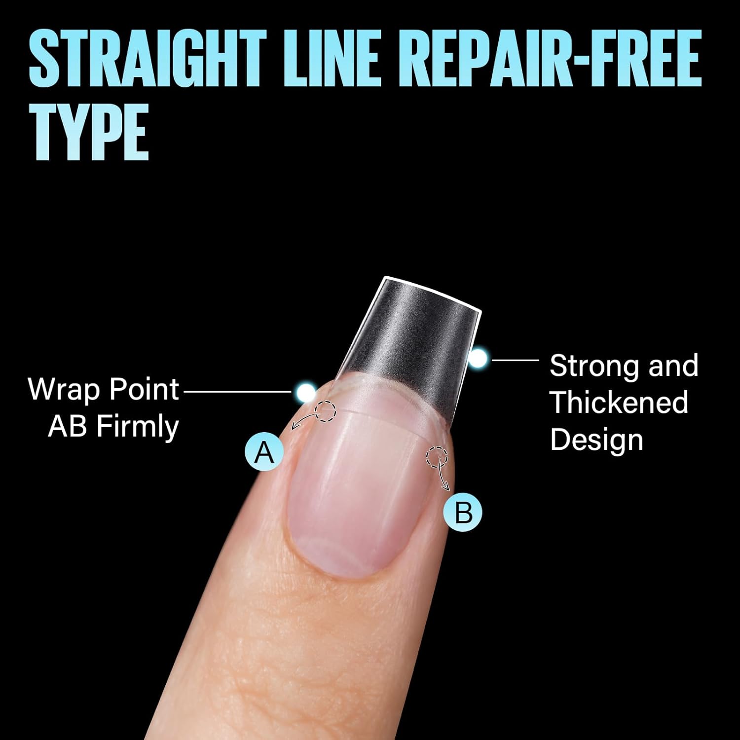 TOMICCA Short Coffin Nail Tips, 510Pcs Acrylic Half Cover Nail Tips, 12 Sizes No C Curve Full Matte Gel Nail Extension Tips for Beginner and Professional-Velvo Beauty