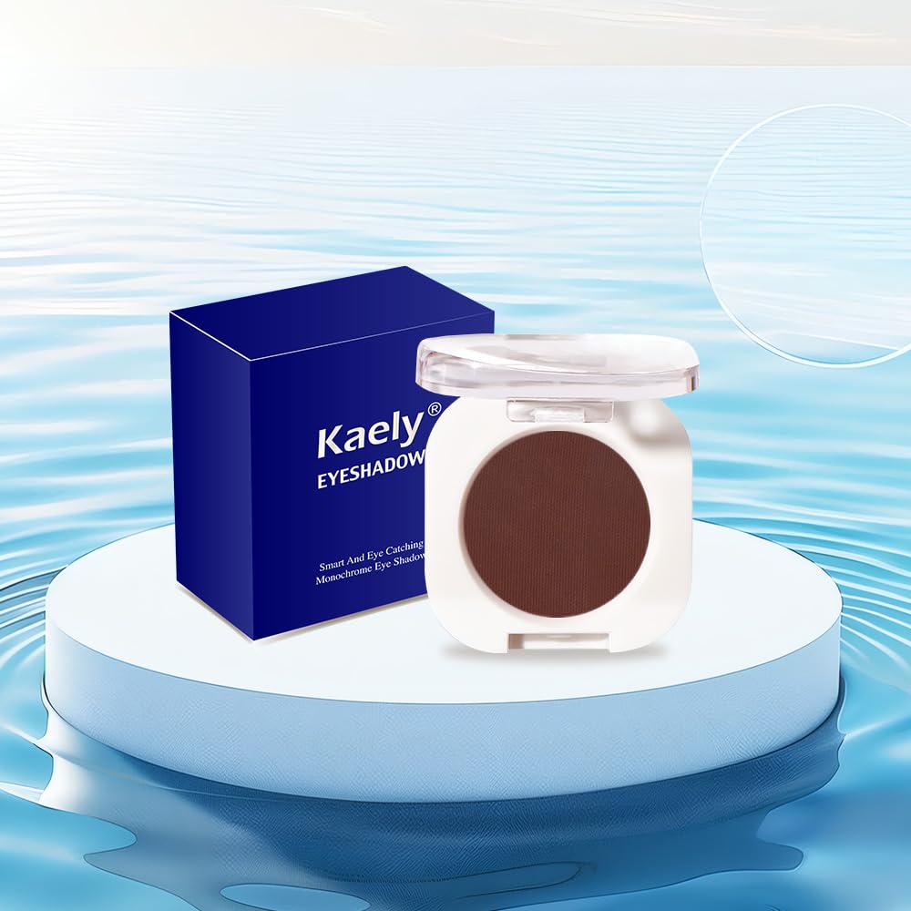 Single Matte Eye Shadow Palette Makeup, Coffee Matte Eyeshadow for Women, Monochrome Eye Shadow Makeup, Pigmented Waterproof Sombras Para Ojos, Vegan, Talc, Paraben & Cruelty Free, 27-Velvo Beauty