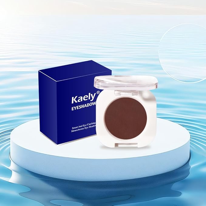 Dark Brown Single Matte Eyeshadow Makeup, Neutral Powde Eye Shadow for Older Women, Coffee Mocha Cocoa Chocolate Brown Matte Singles Eyeshadow Palette Pigmented Waterproof,Girls Eyeshadows Gift-Velvo Beauty