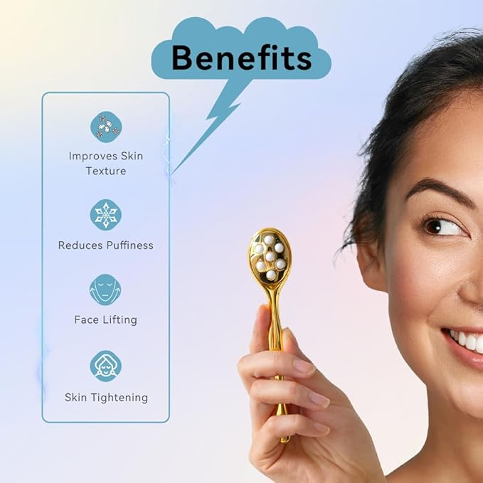 3-in-1 Face Roller for Women – Cryo Sticks for Puffiness, Skin Tightening & Face Lifting, Facial Roller with Cream Spatula, Travel-Friendly Design-Velvo Beauty