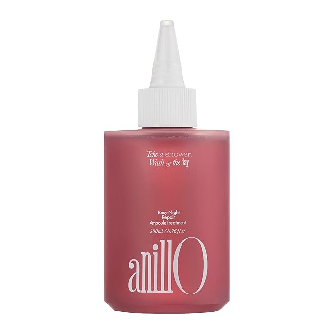 Rosy Night Hair Ampoule Treatment for Damaged Hair – Water-to-Cream Repair Formula with Peptides & Amino Acids – Frizz Control, Color Safe, Silicone-Free, Floral Musk Scent – 6.76 fl oz-Velvo Beauty