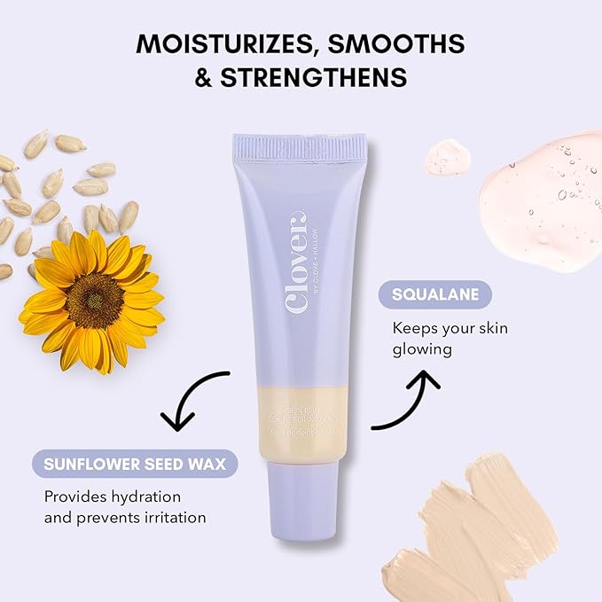 Clover Skin Is In Serum Foundation | Hydrating Face Serum, Lightweight Foundation, Cruelty-Free & Vegan | With Squalane And Sunflower Seed Wax | 30 ml - Shade 01 (Ultra Fair)-Velvo Beauty