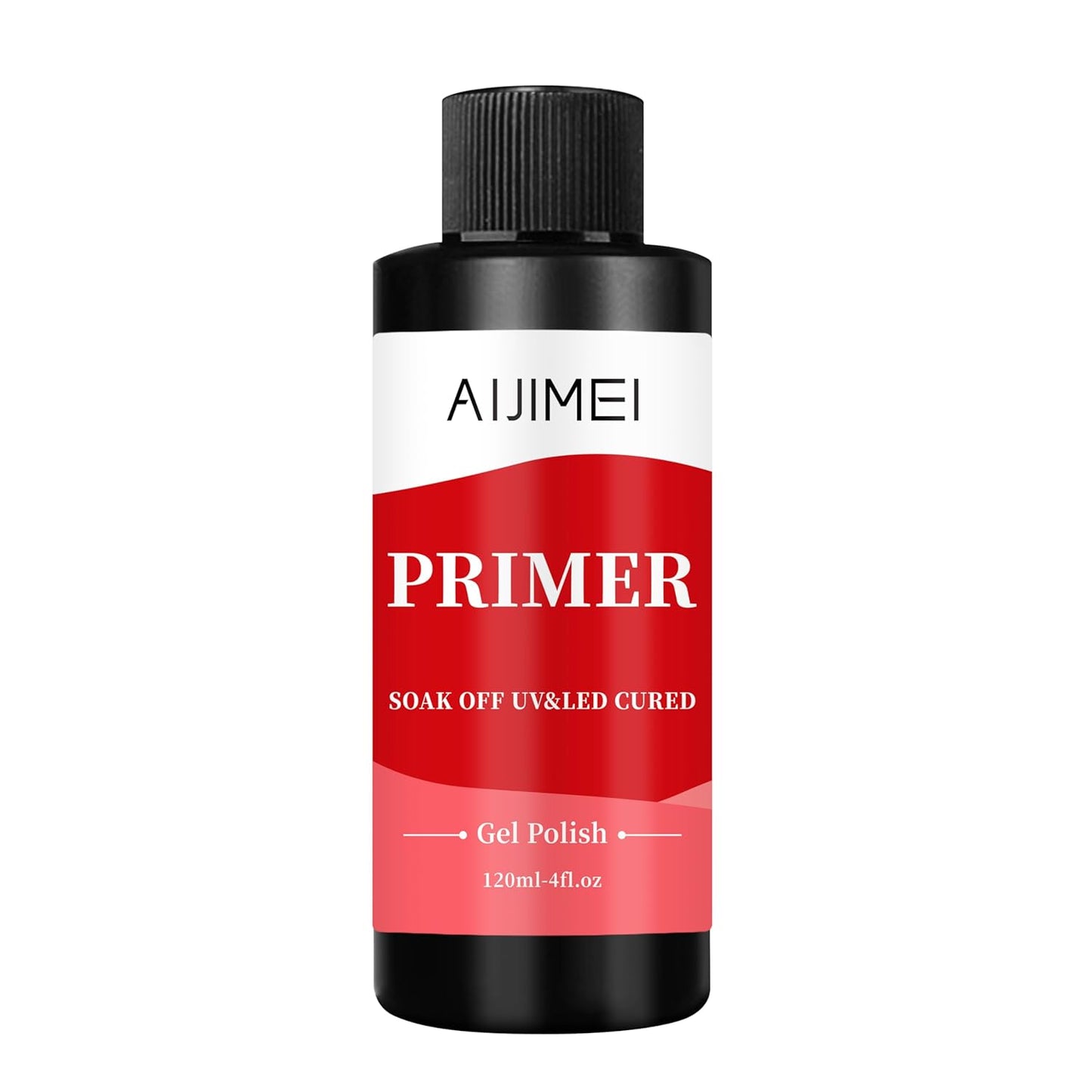 AIJIMEI 120ml Rapid-Dry Nail Primer, Nail Primer for Stronger Nails Enhances Adhesion & Shine Primer for Nail, Sensitive Skin Nail Care Compatible with All Polishes Nail Art 4fl.oz-Velvo Beauty