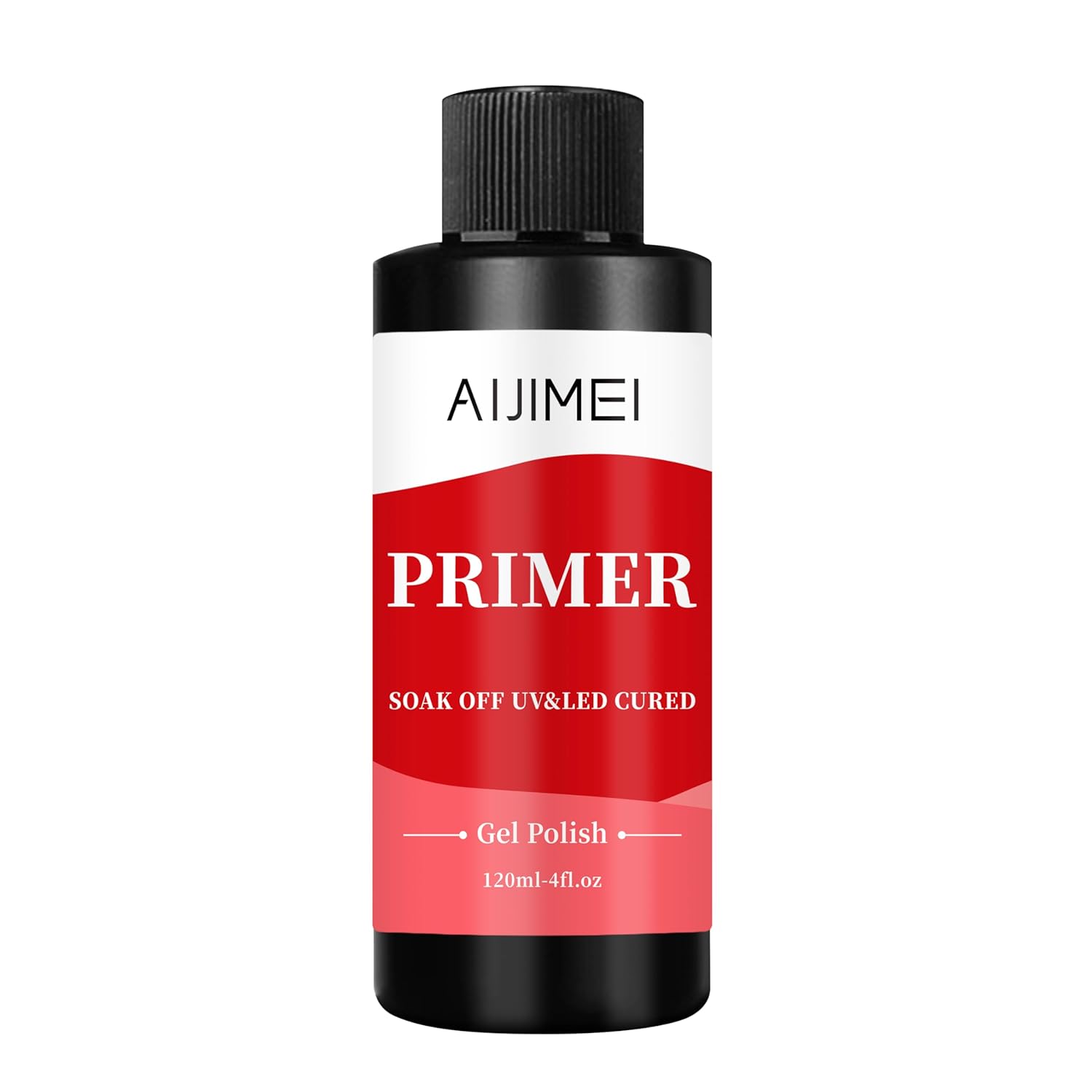AIJIMEI 120ml Rapid-Dry Nail Primer, Nail Primer for Stronger Nails Enhances Adhesion & Shine Primer for Nail, Sensitive Skin Nail Care Compatible with All Polishes Nail Art 4fl.oz-Velvo Beauty