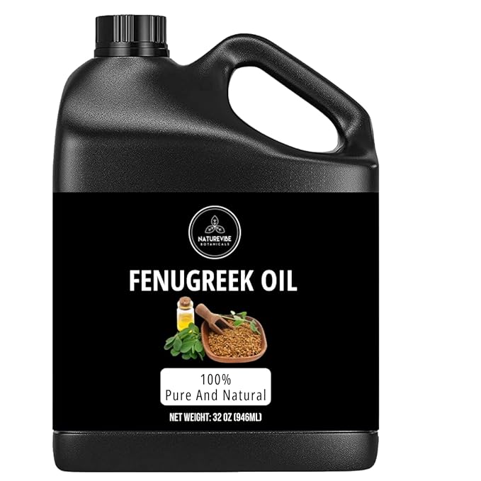 Naturevibe Botanicals Fenugreek Oil 32 Ounces | 100% Pure and Natural | Great for Skin Care and Hair Care-Velvo Beauty