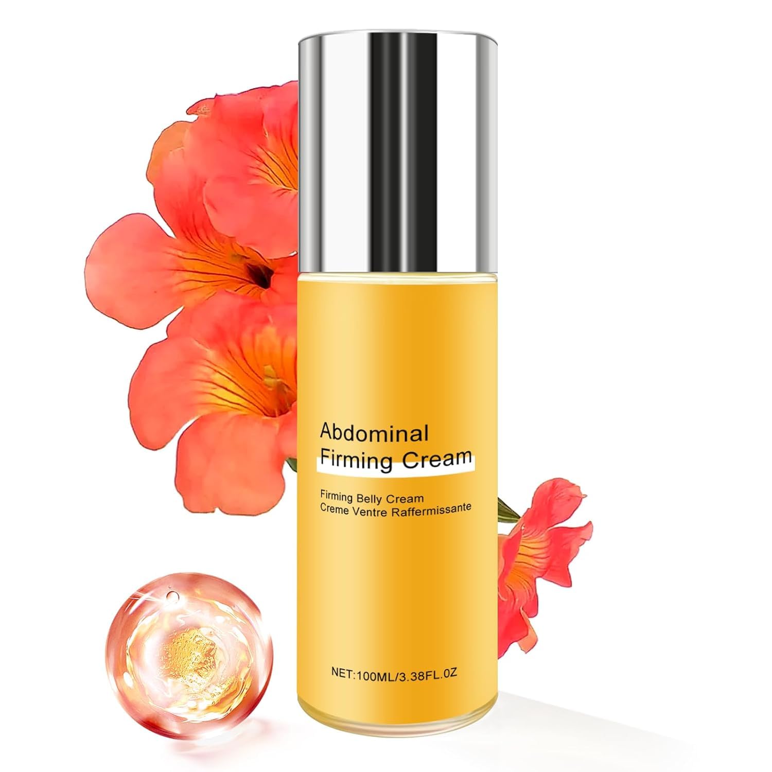 B Flat Belly Firming Cream - Stretch Mark Treatment - Clean and Gentle Belly Cream - Skin Tightening Cream for Cellulite for Stomach Mark & Thighs & Butt, Moisturizing Lifting Body Lotion-Velvo Beauty