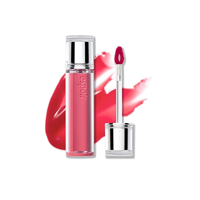 Espoir Couture Lip Tint Glaze #5 Rosa 0.14oz | Volumizing Lip Stain with Syrupy Shine | Long-Lasting & Vibrant Color for Radiant Lip Look | Moisturizing & Glossy Lip Tint | Korean Lip Makeup-Velvo Beauty