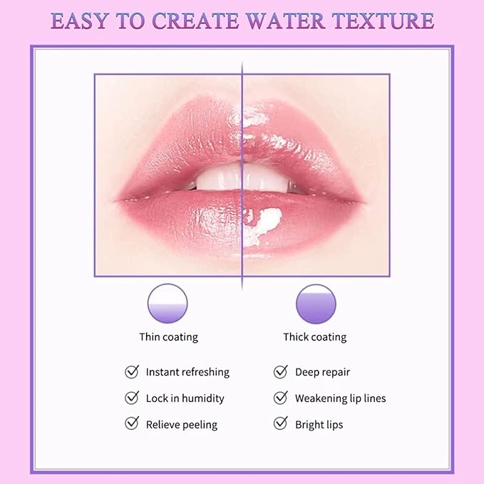 2PCS Honey Pot Lip Balm, Lip Balm Honey Pot with Brush, Cherry Blossom Lip Balm for Dry Cracked Lips, Lip Scrubs Exfoliator & Moisturizer, Hydrating Lip Sleeping Mask-Velvo Beauty