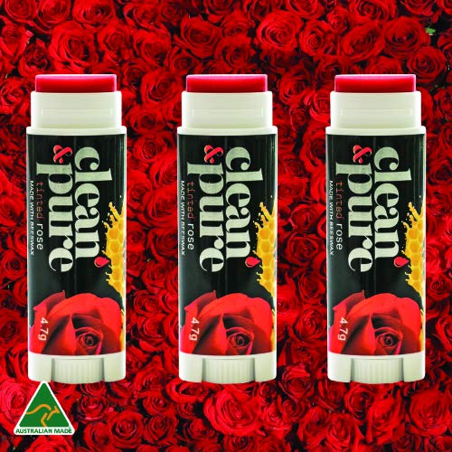 Bee Mine Lip Balm 3-Pack | Lip Care Set With 100% All Natural Beeswax | Vitamin E Oil | Flavored Lip Balm for Dry, Chapped Lips | Made in Australia……-Velvo Beauty