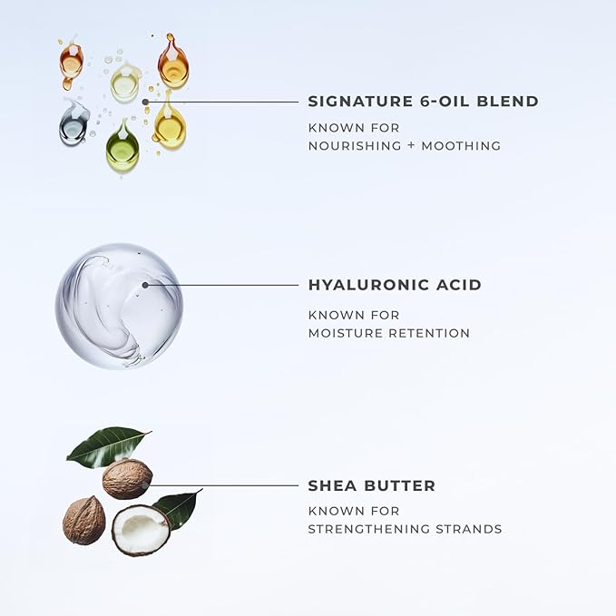 XMONDO Hydrify Ultra Hydrating Mask - Deep Conditioning Treatment for Dry, Damaged Hair, Intense Moisture with Hyaluronic Acid, Shea Butter, and Our Signature 6 Oil Blend 7.95 fl. oz.,-Velvo Beauty