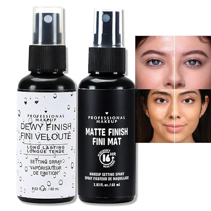 Kaely 2IN1 Hydrating Setting Spray for Face,Primer Face Makeup Matte Dewy Finish,Waterproof Setting Spray for Makeup Long Lasting,Oil Control,maquillaje Up To 16 Hours,Vegan & Cruelty-Free-Velvo Beauty