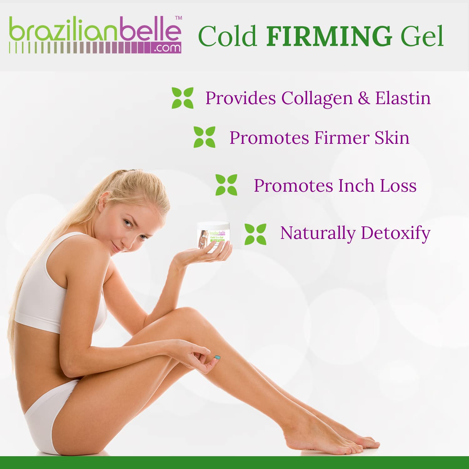 Brazilian Belle Cold Firmings Gel - Tightening & Anti Cellulite Cream with Caffeine - Advanced Firming & Body Firmings Gel for Loose & Sagging Skin - Suitable for All Skin Types-Velvo Beauty