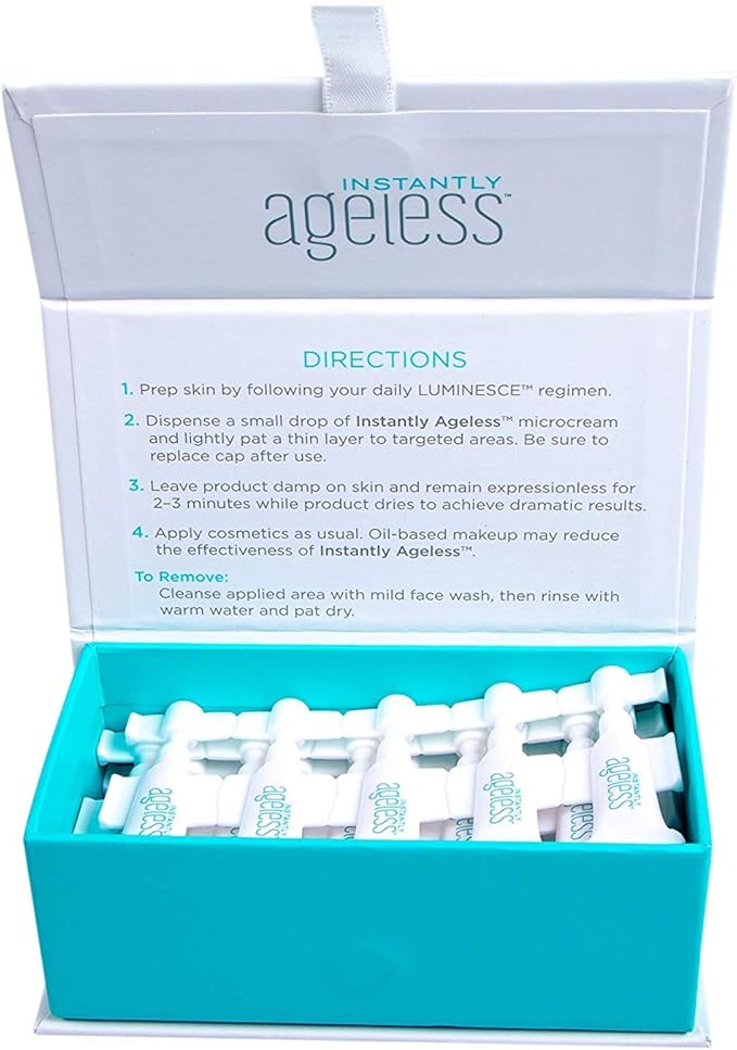 Instantly Ageless Facelift in A Box - Instant Eye Bag Remover Puffiness -1 Box of 25 Vials - Instant Under Eye Bags Remover - Wrinkle Tightener - Instant Wrinkle Remover for Face Instant Lift-Velvo Beauty