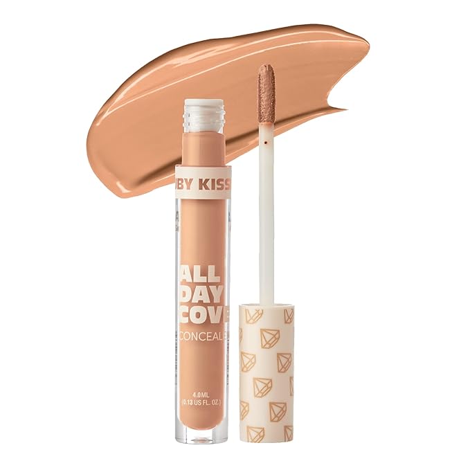 Ruby Kisses All Day Concealer Lightweight Full Coverage Multi-Use Concealer 0.13 Fl Oz (Medium Beige)-Velvo Beauty