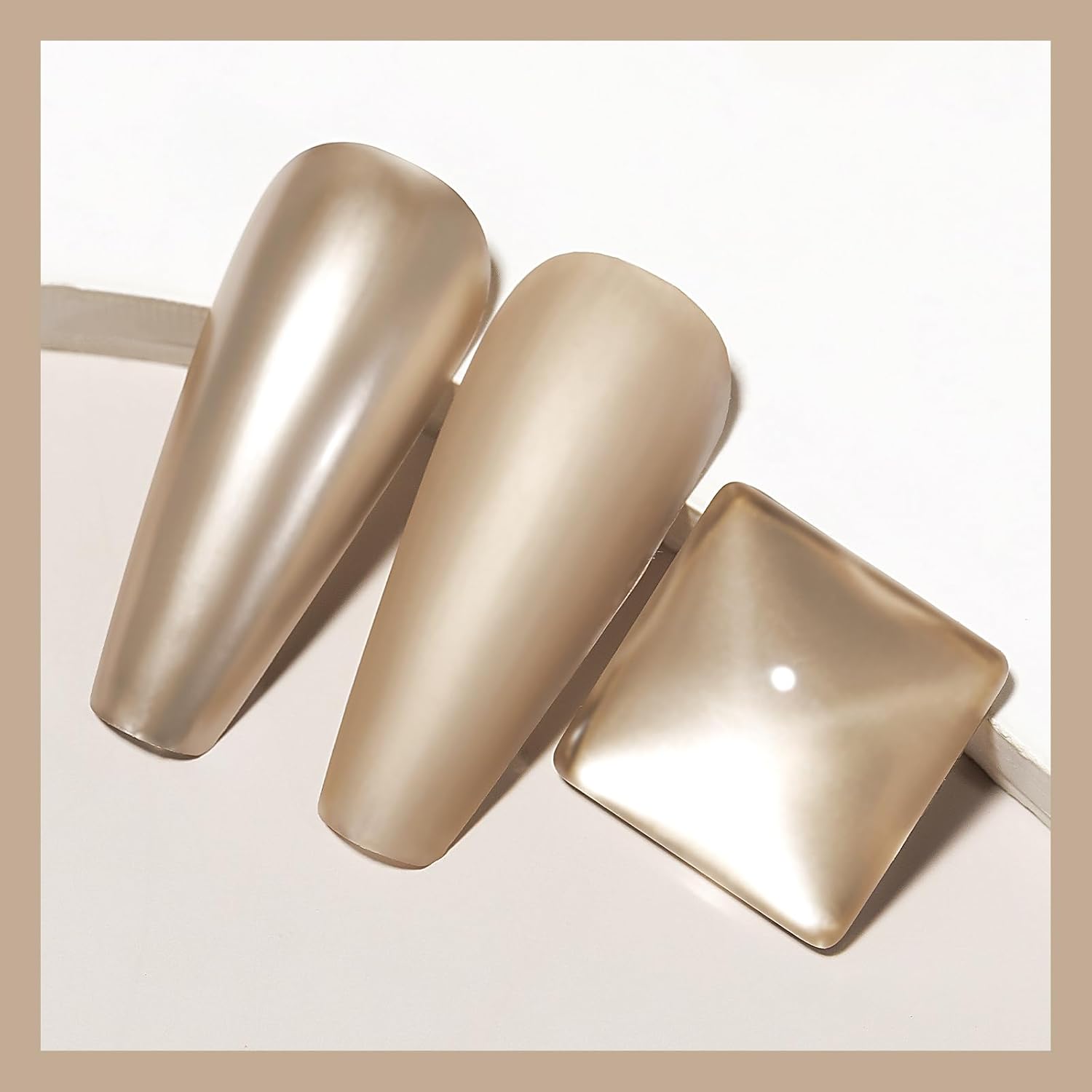 MIZHSE Champagne Mirror Nail Polish, Quick Dry Metallic Nail Polish, Air Dry Fast Chrome Nail Lacquer Bright Color Oil-based Nail Art Manicure DIY Home-Velvo Beauty