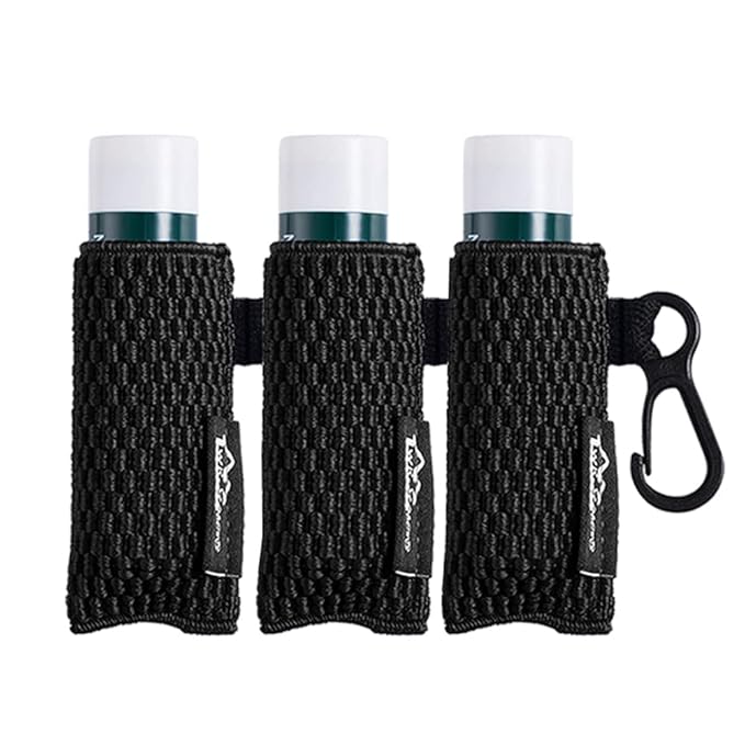 WKieason Lip Balm Sleeves Holder Keychain 3pcs Clip on Chapstick Keychain Holder Pouch Tight-Knit Elastic Lipstick Key Chain Holder (Black)-Velvo Beauty