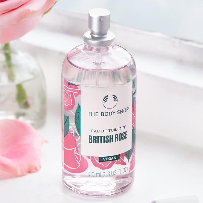 The Body Shop British Rose Eau De Toilette – Fresh Dewy Fragrance – Vegan – 3.3 oz-Velvo Beauty