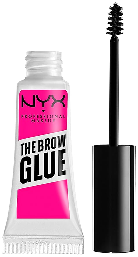 NYX PROFESSIONAL MAKEUP Plump Right Back Plumping Serum & Primer, With Hyaluronic Acid & The Brow Glue, Extreme Hold Eyebrow Gel - Clear-Velvo Beauty