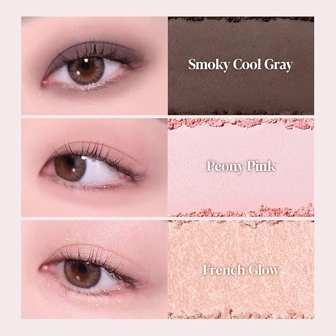 Espoir Real Eye Palette All New #2 Softy Rosy 0.26 oz 7.5g | Multi-Use Long-Lasting Blendable 8 Colors Natural Glitter Soft veil matte Makeup Eyeshadow Palette for Various Makeup Looks | Korean Makeup-Velvo Beauty