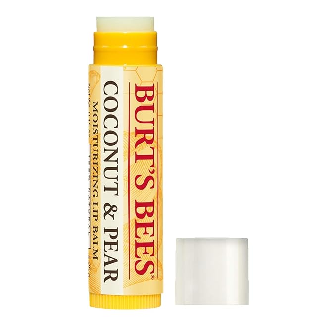 Burt's Bees Lip Balm Mothers Day Gifts for Mom - Coconut and Pear, Lip Moisturizer With Responsibly Sourced Beeswax, Tint-Free, Natural Origin Conditioning Lip Treatment, 2 Tubes, 0.15 oz.-Velvo Beauty