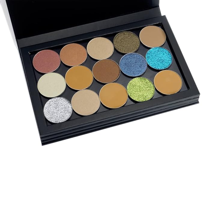 3-Layer Book Shaped Magnetic Eyeshadow Palette Large Empty Makeup Storage Box-Velvo Beauty