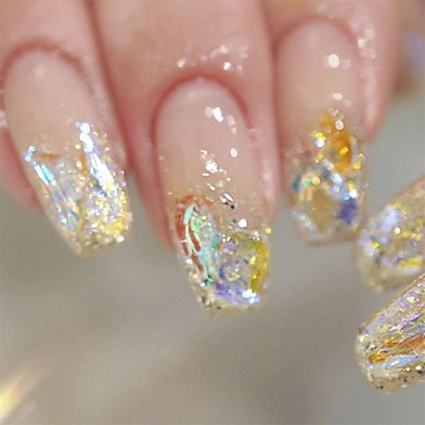 HNUIX Nail Rhinestones - 3D Multi Shape Size Crystal, Crystal Aurora Nail Gems, Flat Back, with Kit, for Nail Art, DIY Decorations-Velvo Beauty