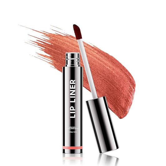 Lip Liner Stain Peel off - Waterproof & Long Lasting Peel Lip Stain Non-Stick Cup, Enhancing Complexion & Nourishing for All Skin Types, Create A Natural Lip Color (Rose, 1 Count)-Velvo Beauty