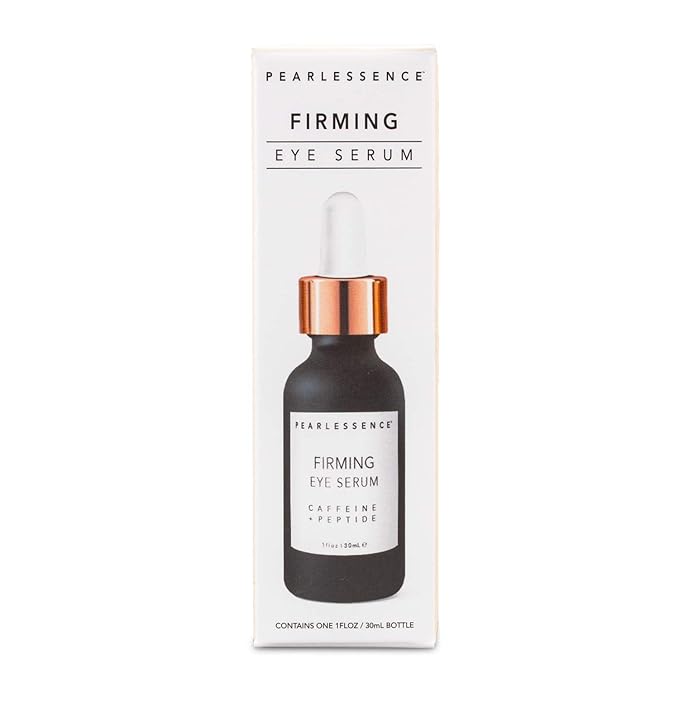 Pearlessence Firming Eye Serum with Caffeine + Peptide – Rejuvenates Puffy Eyes & Reduces Under Eye Bags | Made in USA & Cruelty Free (1oz)-Velvo Beauty