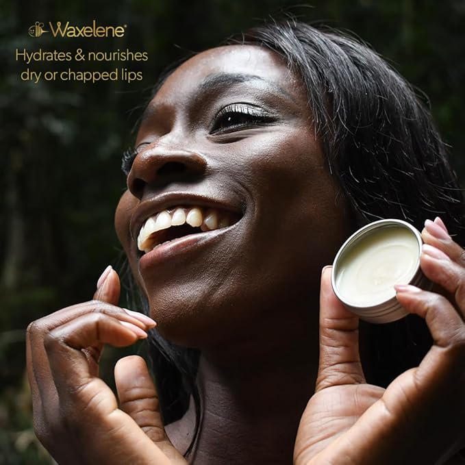 Waxelene Original Aerated Lip Balm Tin 4pc, Best Lip Balm Ever Organic Multipurpose Ointment Baby Eczema Dry Sensitive Skin Body Hand Face Moisturizer-Velvo Beauty