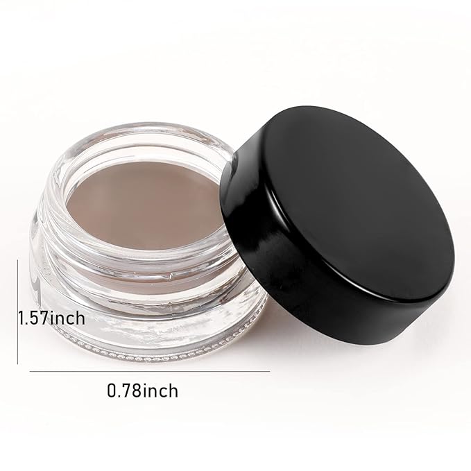 Boobeen 2 Pcs Eyebrow Pomade Cream, Waterproof Brow Pomade Gel High Pigmented Long-lasting for Natural Eyebrow Makeup, Suitable for Everyone-Velvo Beauty