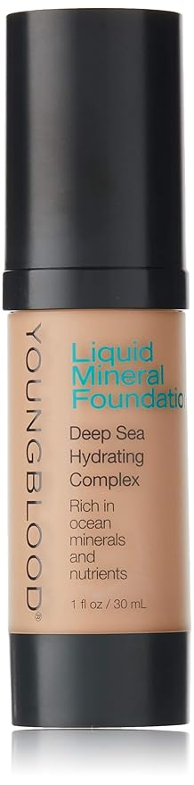 Youngblood Clean Luxury Cosmetics Liquid Mineral Foundation, Capri | Dewy Mineral Lightweight Full Coverage Makeup for Dry Skin Poreless Flawless Tinted Glow | Vegan, Cruelty Free, Gluten-Free-Velvo Beauty