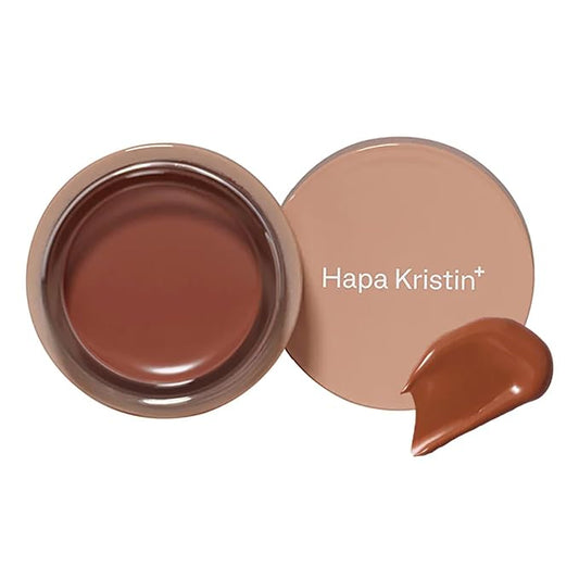Gleam Glow Lip and Cheek Tint, Hydrating Korean Cream Blush with Long-Lasting Wear, Buildable with Radiant Finish, Rum Caramel 501, 0.15 oz-Velvo Beauty