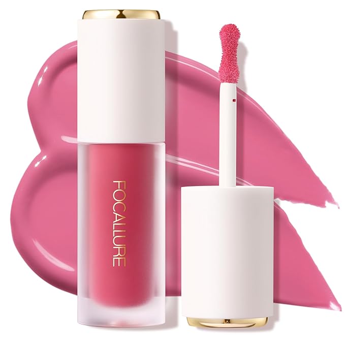 FOCALLURE Silky Cream Liquid Blush,Leaving a Matte Dewy Makeup Look,Easy to Apply and Create a Natural Flush,Long Lasting and Lightweight Cheek Blush Face Makeup,CATCH ME-Velvo Beauty