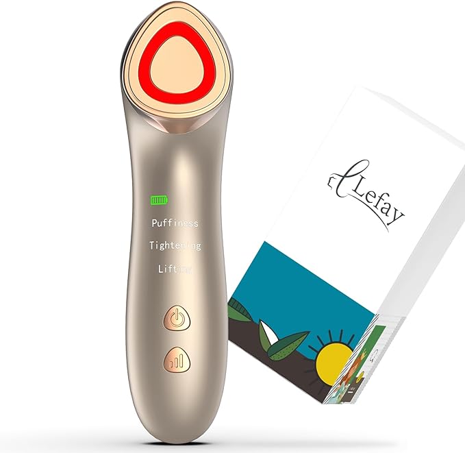 Lefay Face Skin Tightening Machine - Radio Frequency Anti-Aging Device Microcurrent Face Massager Lifting, Firming, Toning, Wrinkles Reduction De-Puffiness for Facial and Neck-Velvo Beauty