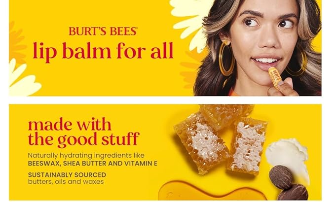 BURTS BEES STRAWBERRY LEMONADE LIP BALM 2 (0.15) TUBES-Velvo Beauty