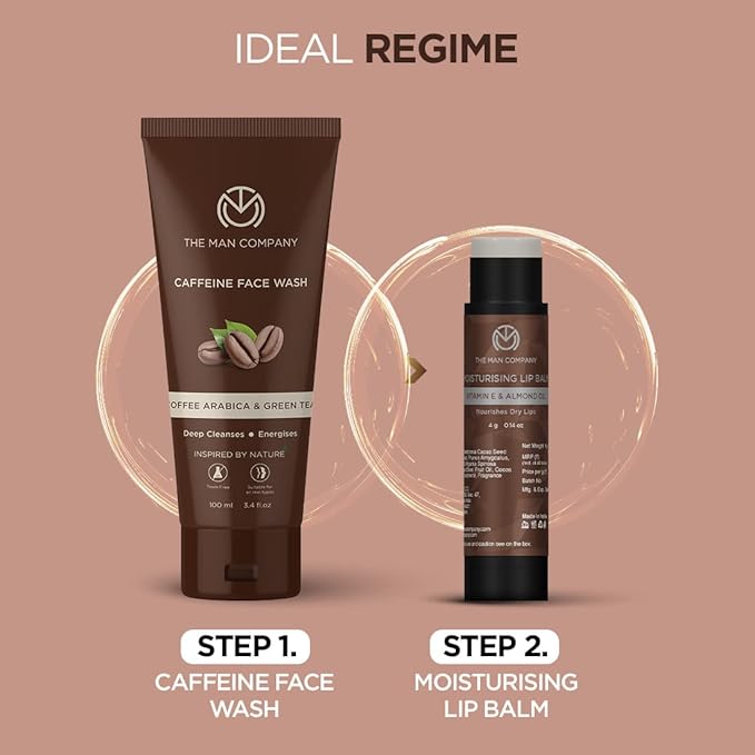 The Man Company Nourishing Lip Balm with Vitamin E, Almond & Olive Oil | Soft, Supple, Moisturizes | Free from Dry/Chapped Lips - 4gm-Velvo Beauty