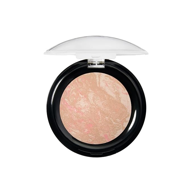 LAURA GELLER NEW YORK Award-Winning Baked Balance-n-Brighten To Go Travel Size Color Correcting Powder Foundation - Porcelain - Buildable Light to Medium Coverage - Demi-Matte Natural-Velvo Beauty