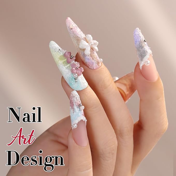 Double Rhythm 3D Nail Gel Solid Sculpting Gel for Nail Art Non-Sticky Hard Gel for Building Carving Molding Nail Extension Soak Off UV/LED Salon Home DIY 0.5 Oz (Gypsum White)-Velvo Beauty