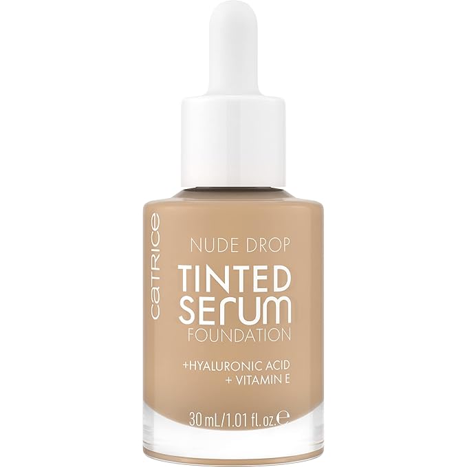 Catrice | Nude Drop Tinted Serum Foundation | Lightweight, Hydrating, Buildable Coverage | Enriched with Hyaluronic Acid & Vitamin E | Vegan & Cruelty Free (030C)-Velvo Beauty