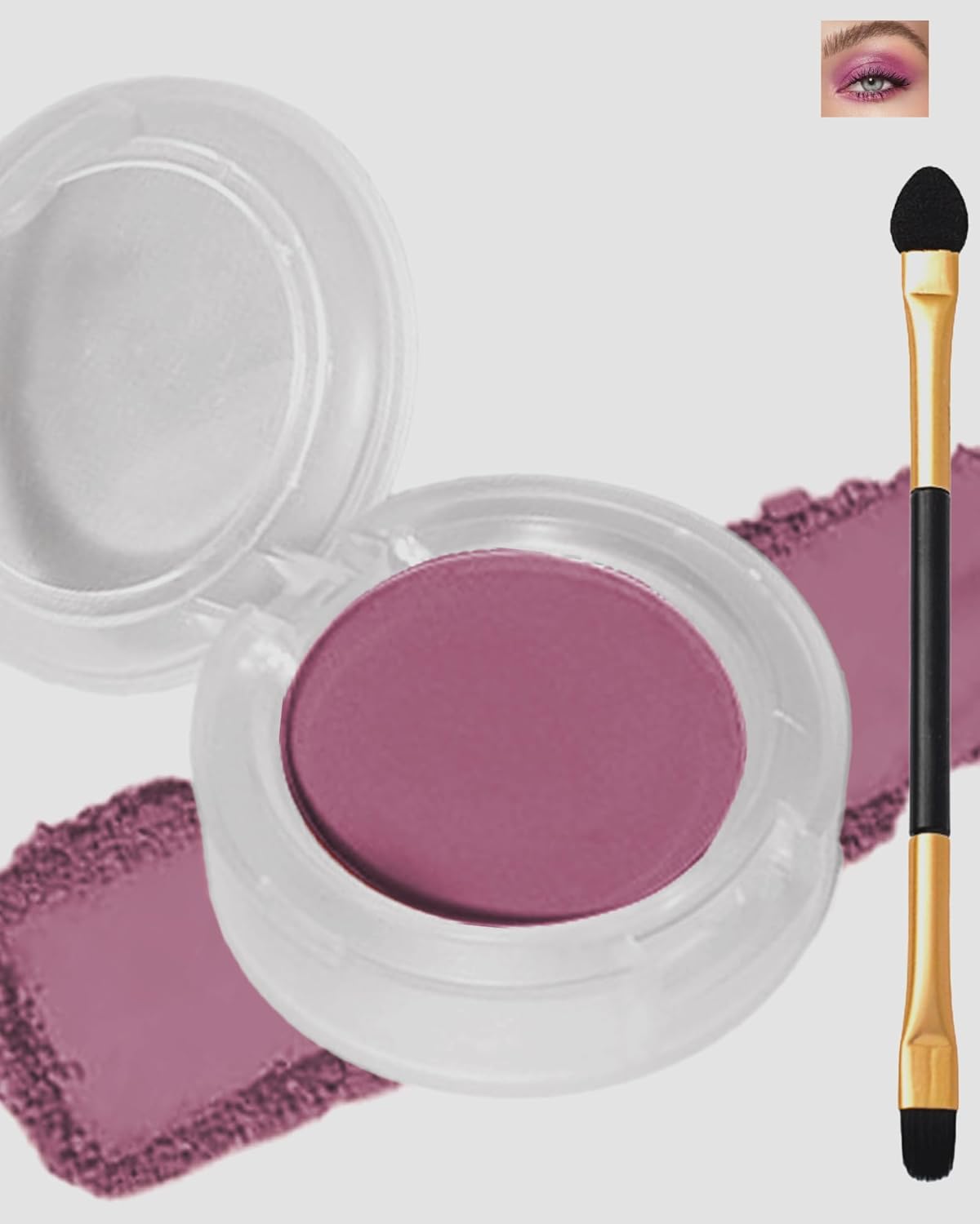 Single Matte Eyeshadow, Mauve Taupe Matte Eye Shadow Powder Palette Makeup, High Pigment Waterproof Nude Multiuse Pressed Eye Shadows Powder with Smooth Lightweight,Blendable for Daily Eye Look-05-Velvo Beauty