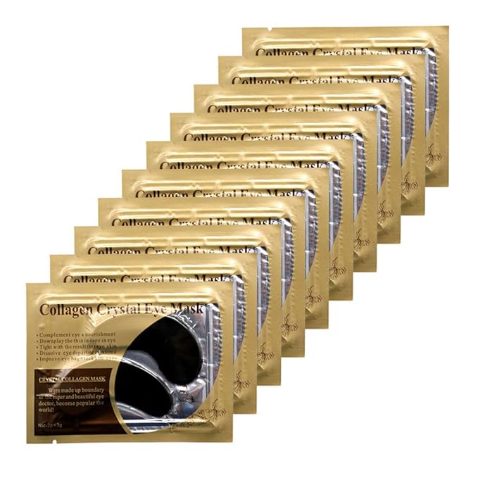 Under Eye Patches - 30 Pairs Collagen Eye Mask Eye Patches for Puffy Eyes and Dark Circles, Gel Under Eye Mask, Black-Velvo Beauty