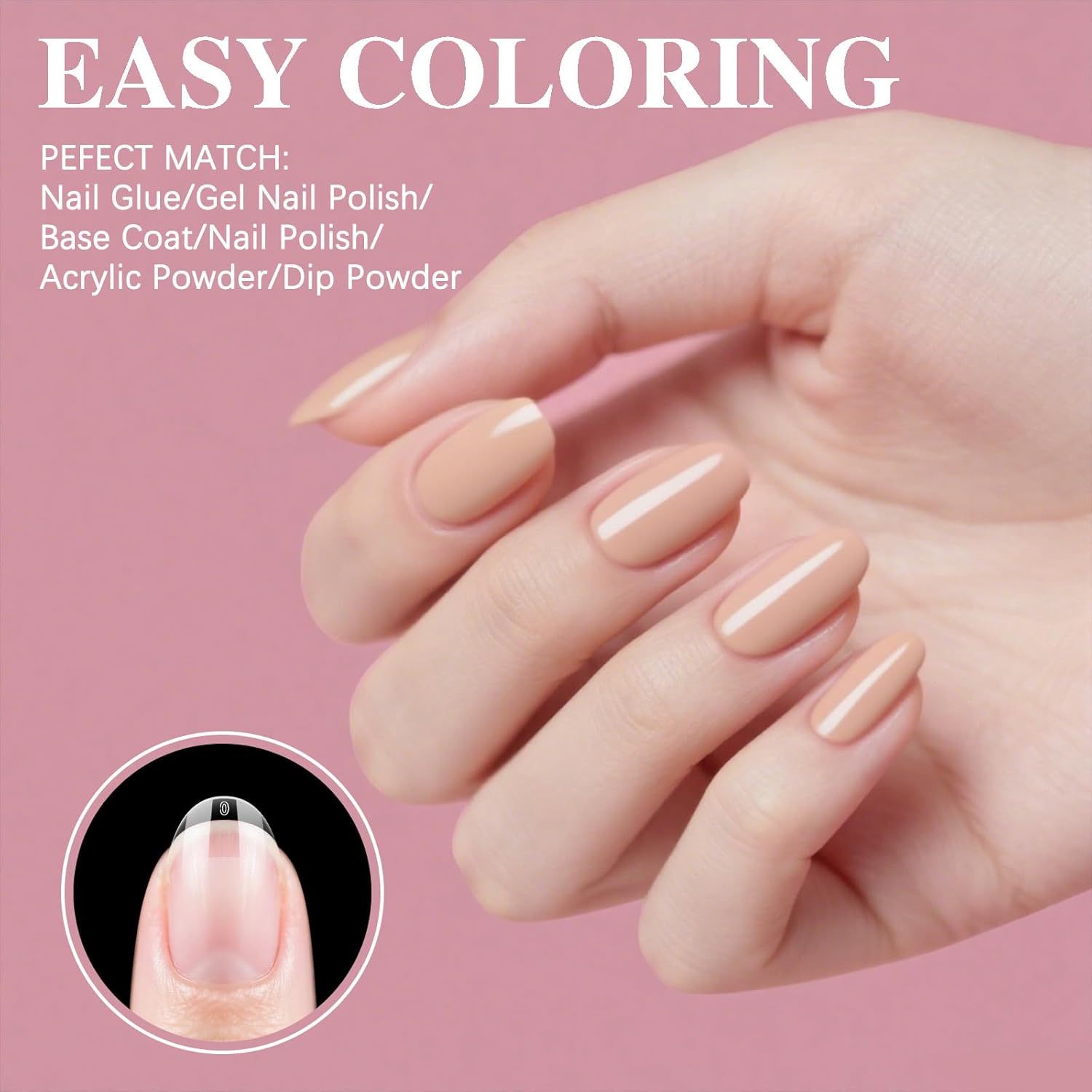 Short Oval Round Nail Tips, SSWSBYKE 300pcs Gel Acrylic Nail Tips for Full Cover Pre-Shaped Fake Nails Tips Half Matte Press On Nails for Extension Home DIY Salon 15 Sizes-Velvo Beauty