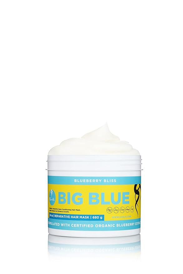 Curls Blueberry Bliss Reparative Hair Mask - Deep Conditioning - Repair, Protect, Restore, and Grow Your Detangle and Moisturize Hair - All Curly Hair Types, 24 Oz-Velvo Beauty