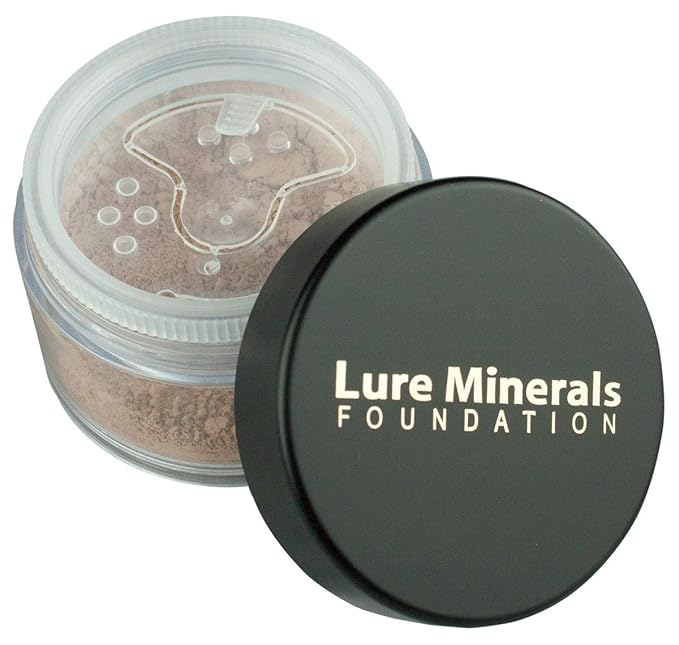 ASC(Lure Minerals) Foundation Loose Powder 8g Sifter Jar- Choose Color,free of Harmful Ingredients (Compare to Bare Minerals (Fairly Medium Matte 8 Grams)-Velvo Beauty