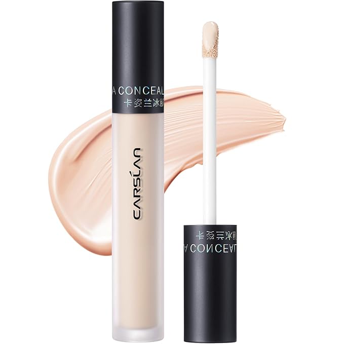 Hydrating Concealer - Full Coverage Matte Finish, 16H Long Lasting Corrects Dark Circles, Redness, Blemishes, 01 Ivory-Velvo Beauty