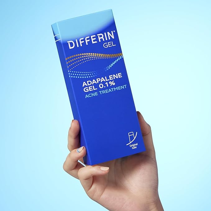 Differin Acne Treatment Gel, 60 Day Supply, Retinoid Treatment for Face with 0.1% Adapalene, Gentle Skin Care for Acne Prone Sensitive Skin, 15g Tube (Pack of 2) (Packaging May Vary)-Velvo Beauty