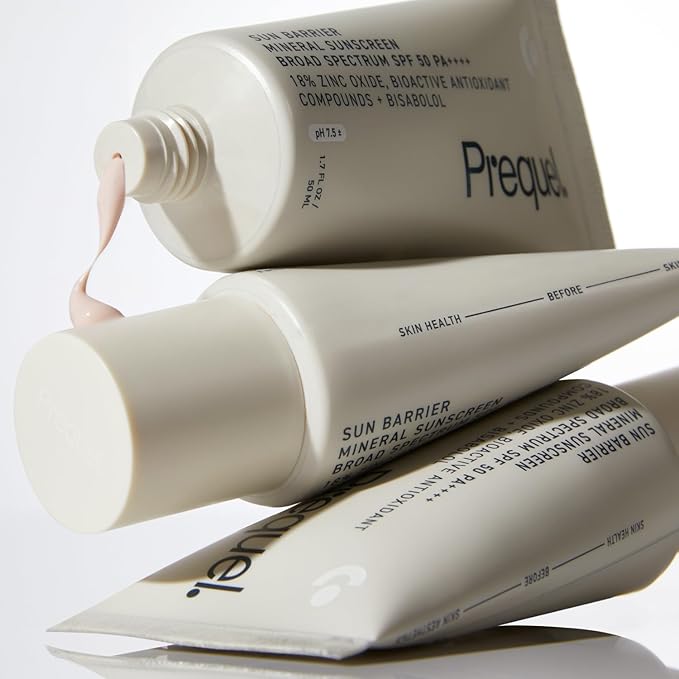 Skin Sun Barrier Mineral Sunscreen SPF 50. PA++++ Broad Spectrum Zinc Oxide Sunblock with Semi-Transparent Lightweight Texture. Moisturizing UV Defense for Face. Travel Size, 1.7oz-Velvo Beauty